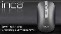 INCA Iwm-531rg Bluetooth Wireless Rechargeable Special Metallic Silent Mouse